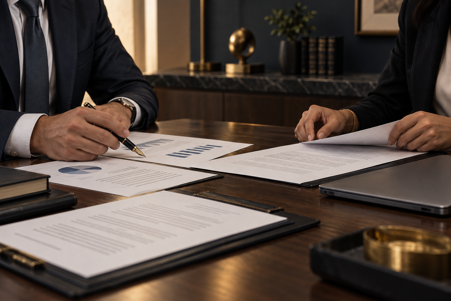 Análisis profesional de información financiera y legal